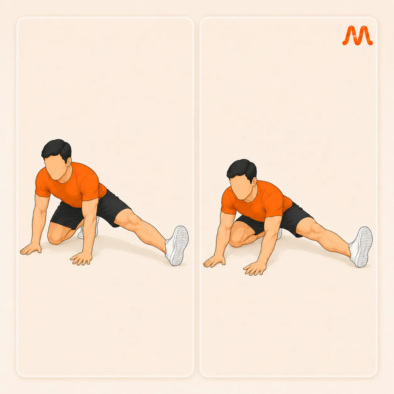 Adductor Rockback exercise illustration