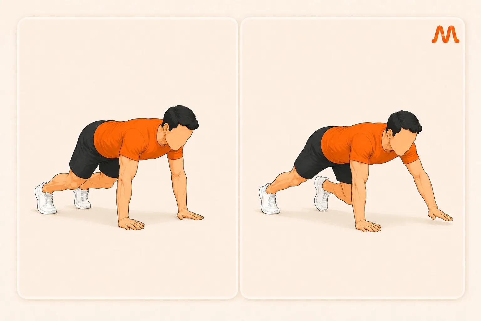 Bear Crawl exercise illustration
