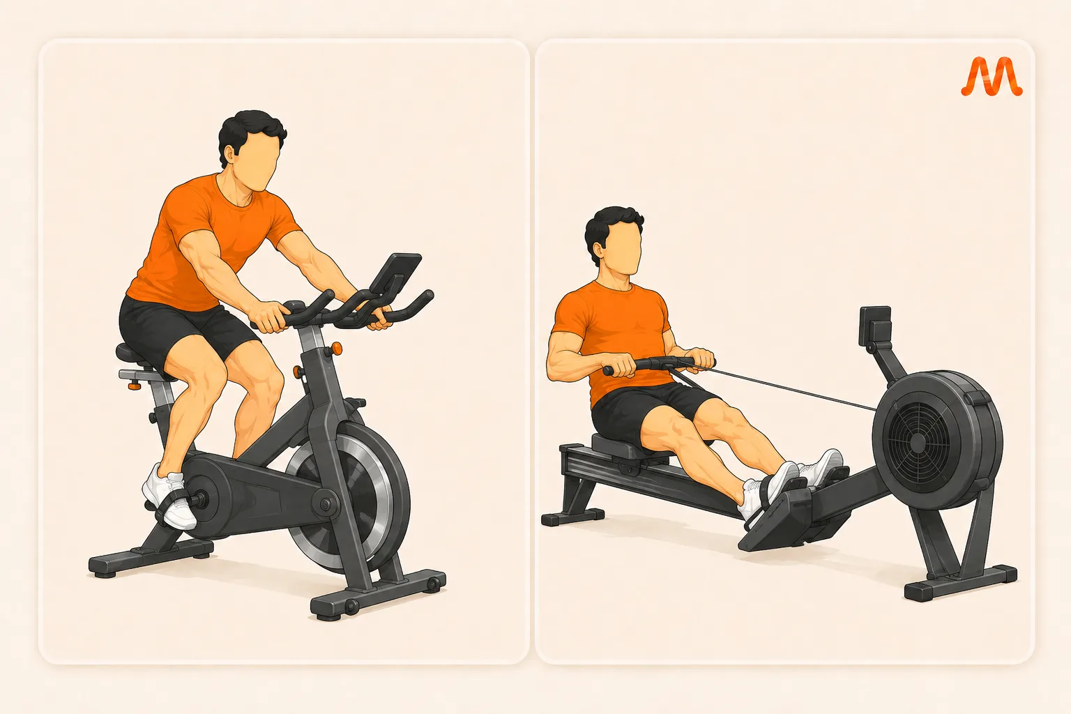 Bike Intervals exercise illustration