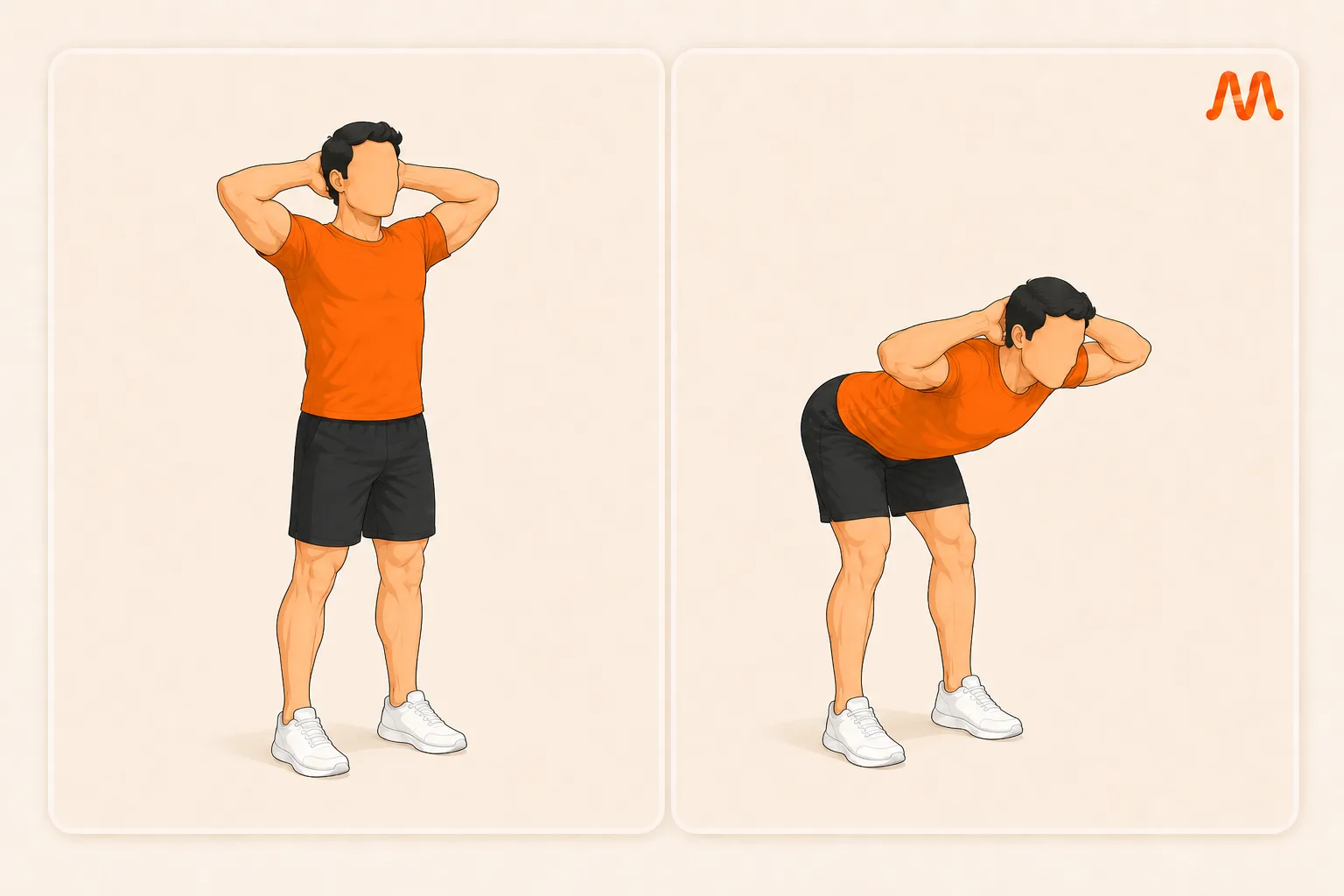 Bodyweight Good Morning exercise illustration