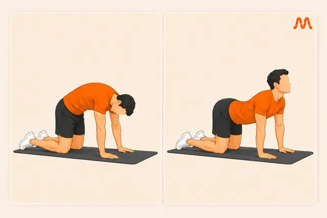 Cat-Cow exercise illustration