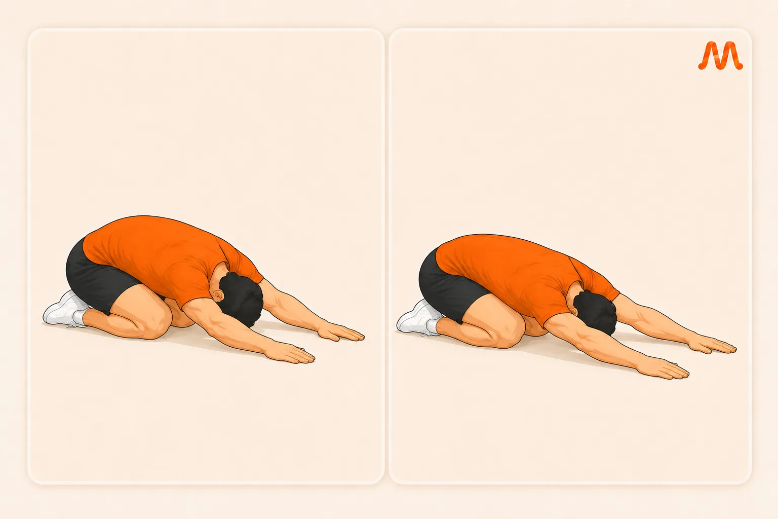 Child's Pose exercise illustration