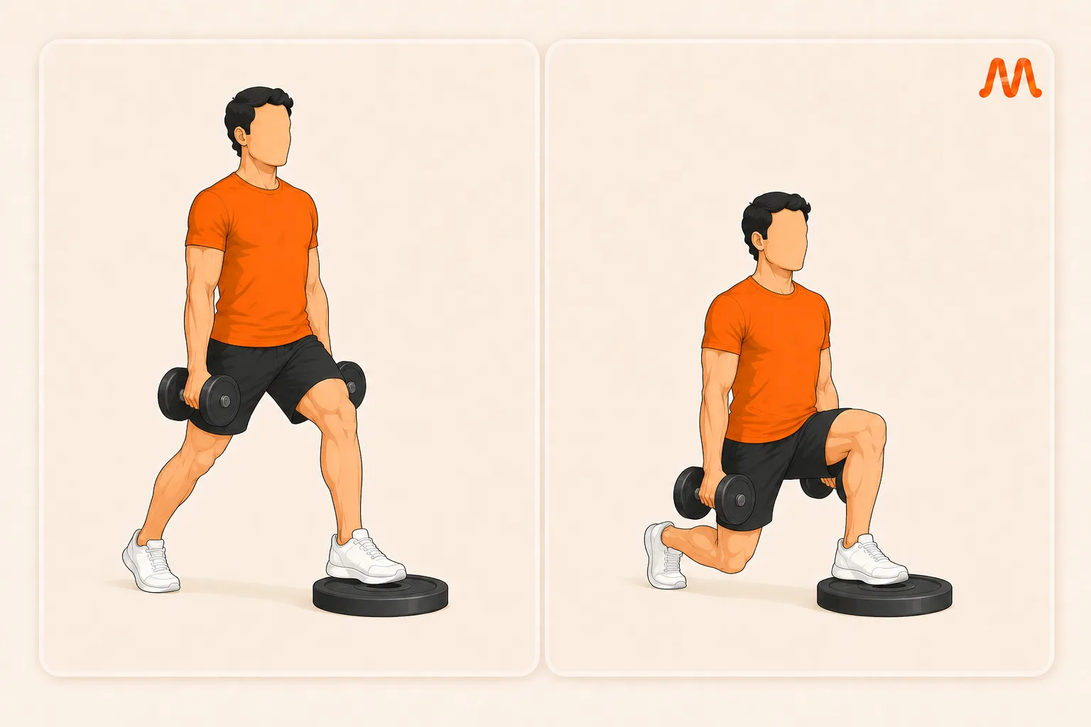 Front Foot Elevated Split Squat exercise illustration