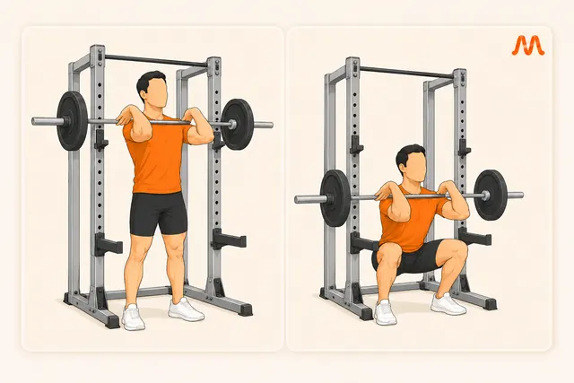 Barbell Front Squat exercise illustration