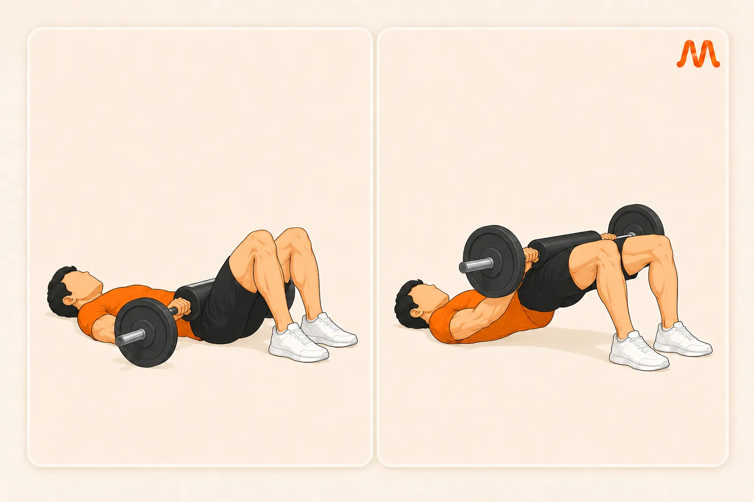 Hip Thrust / Loaded Bridge exercise illustration