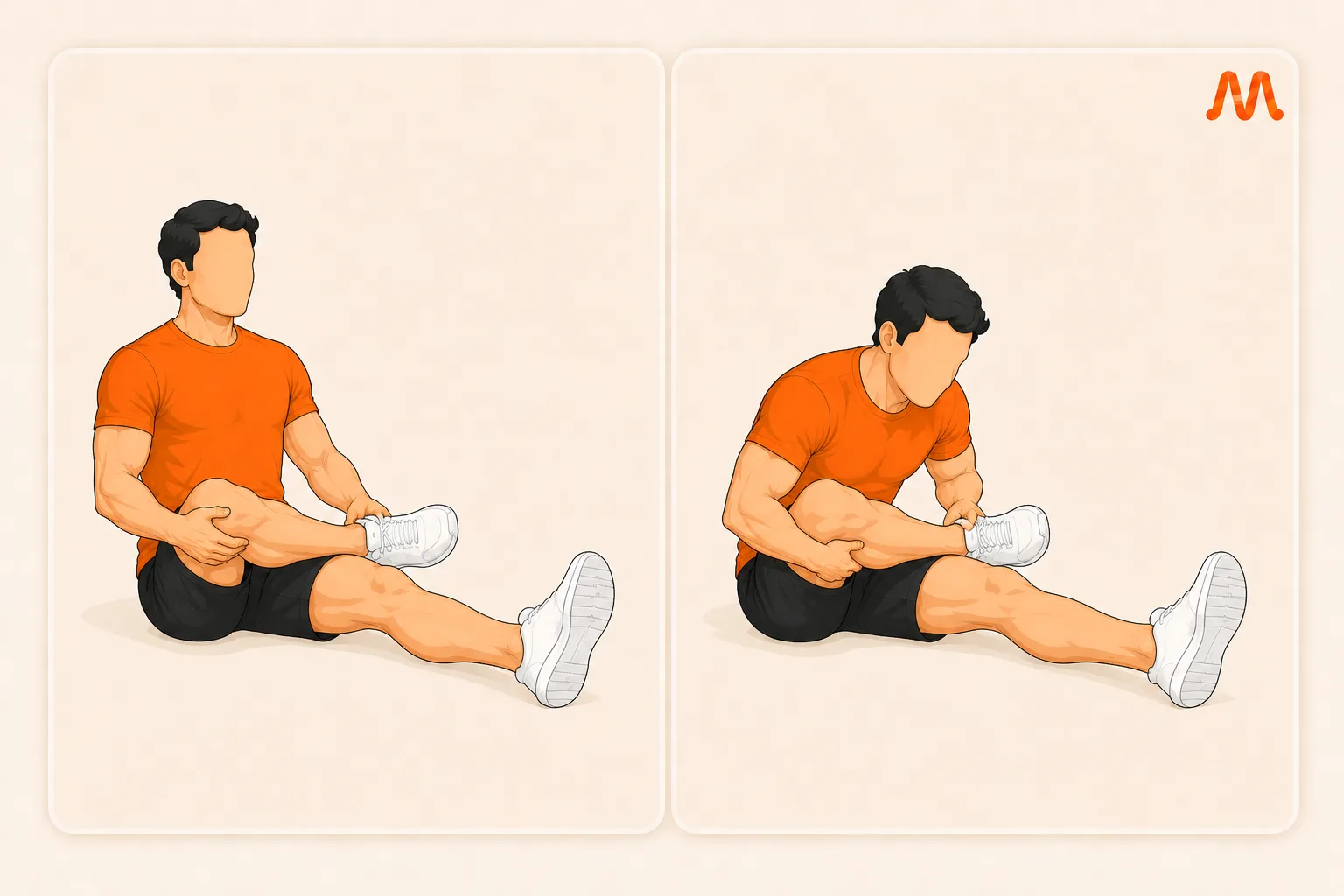 Seated Glute Stretch exercise illustration