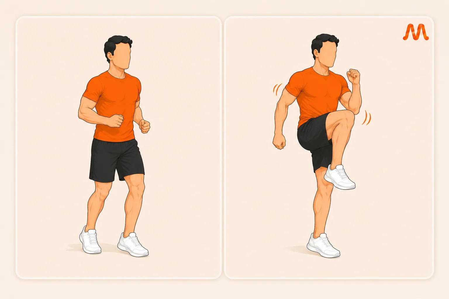 High Knees exercise illustration