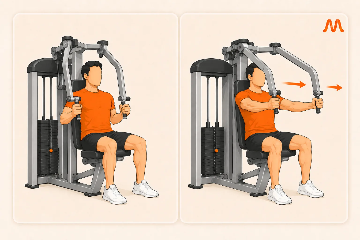Iso-Lateral Chest Press exercise illustration