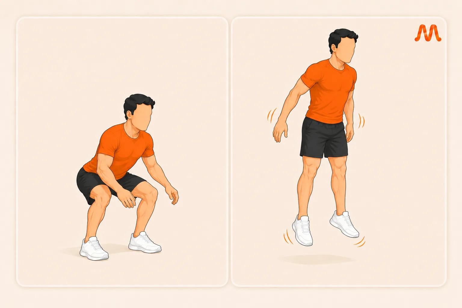 Jump Squat exercise illustration