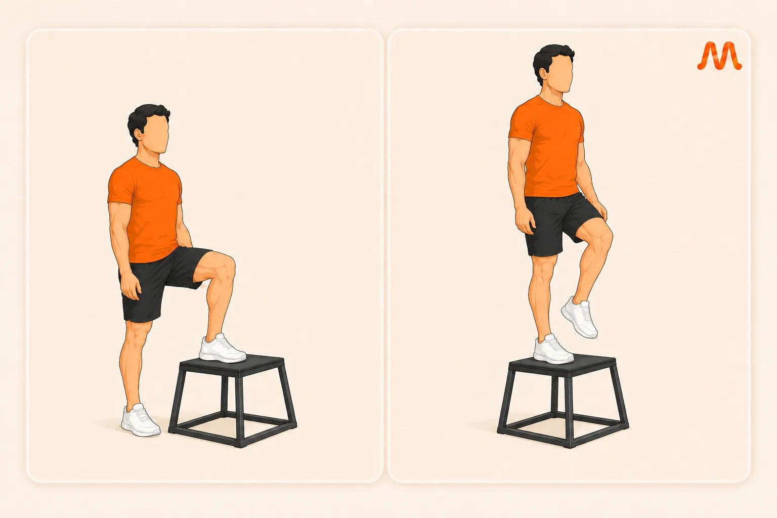 Lateral Step Up exercise illustration