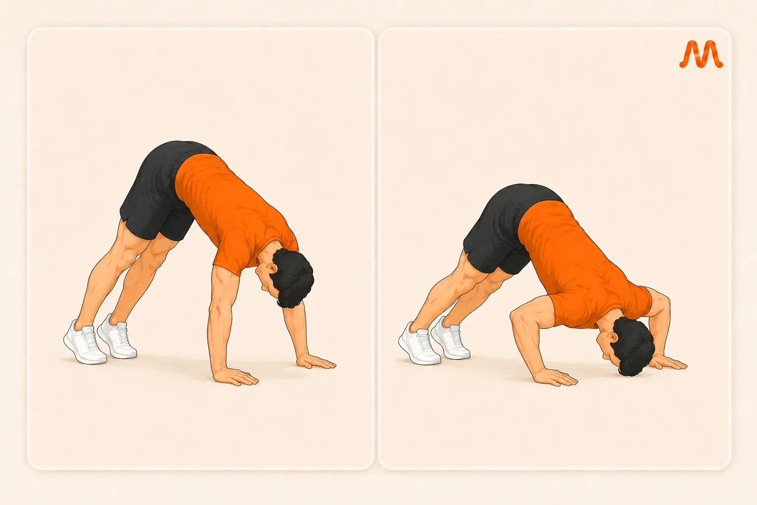 Pike Push Up exercise illustration