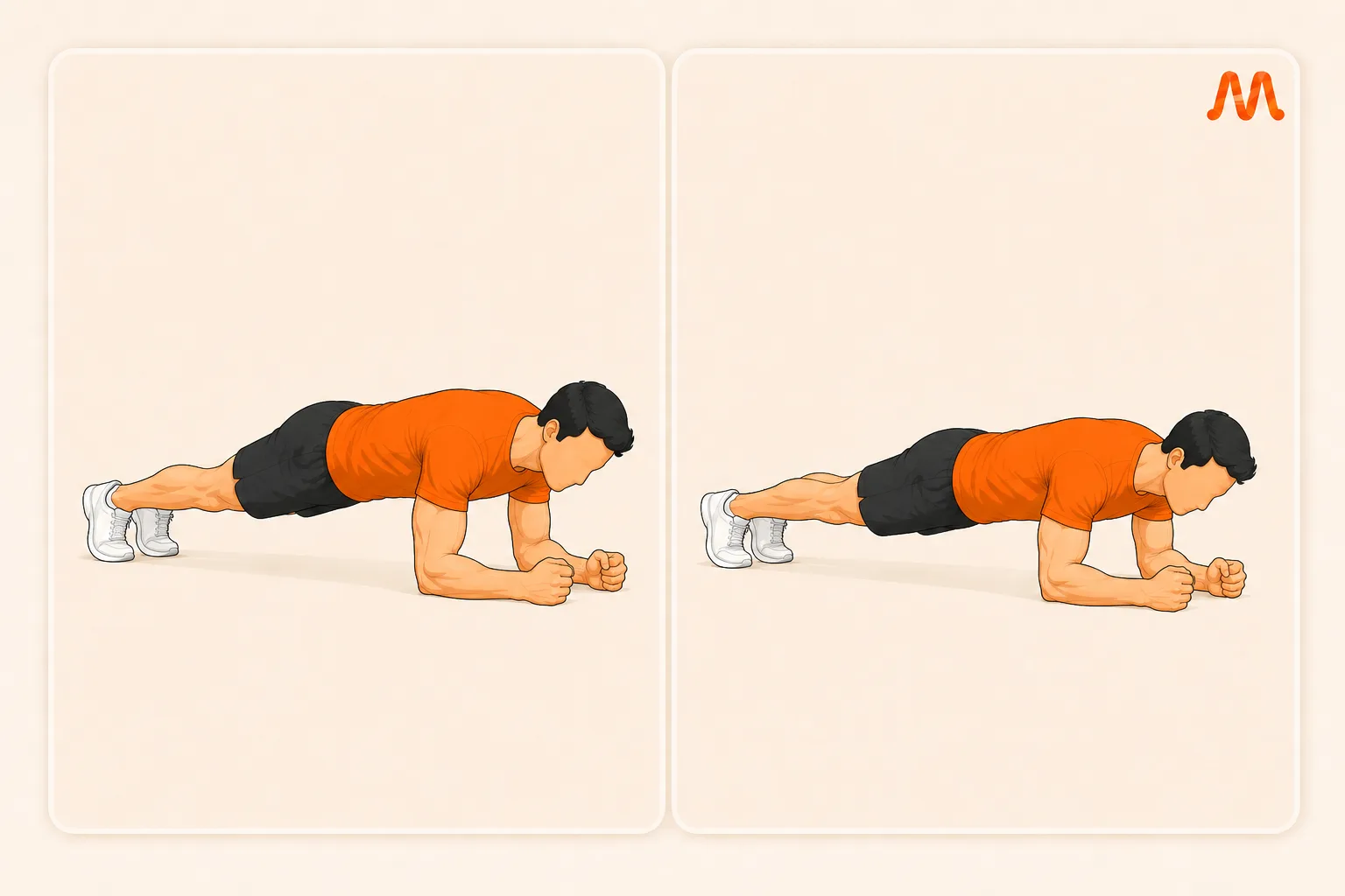 Plank exercise illustration