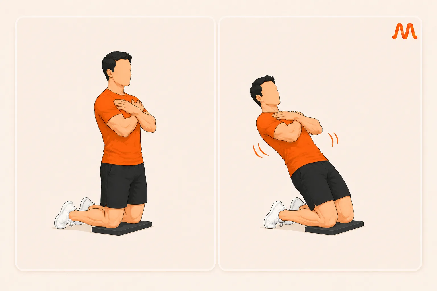 Reverse Nordic Curl exercise illustration