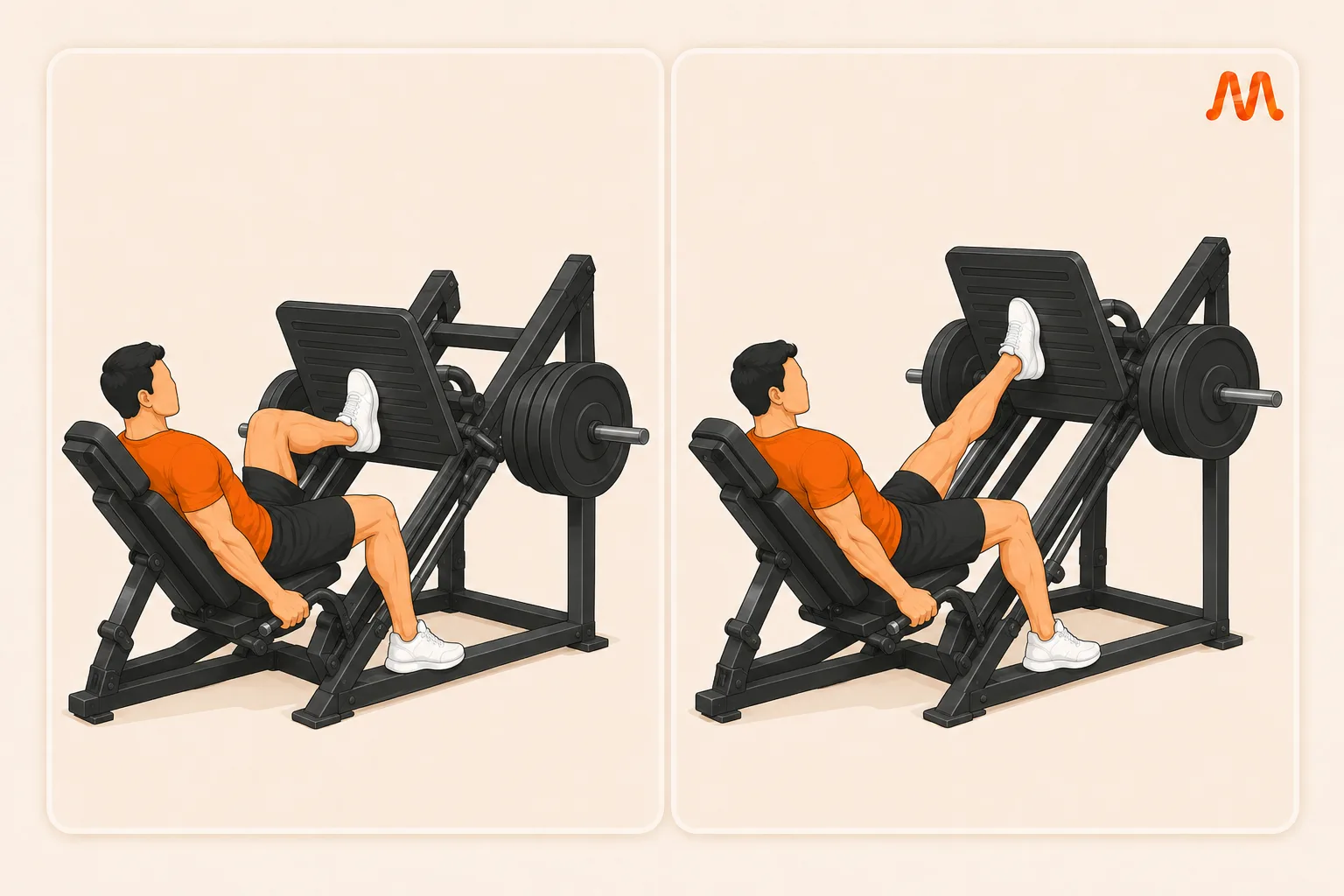 Single-Leg Press (Machine) exercise illustration