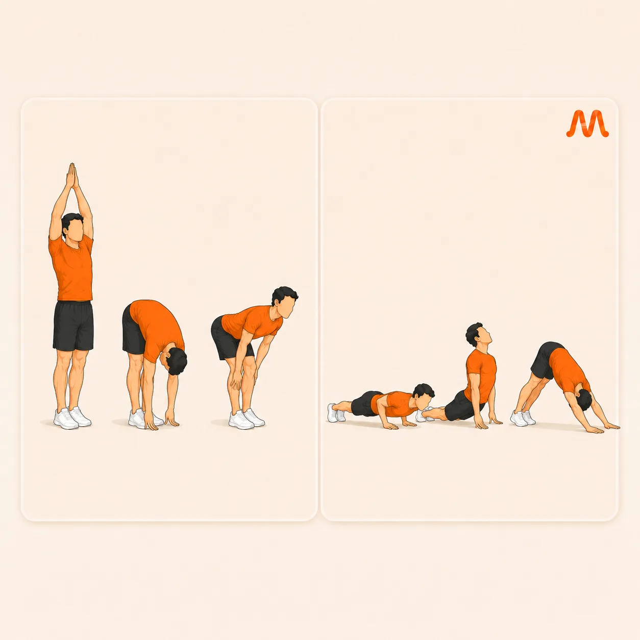 Sun Salutation A exercise illustration