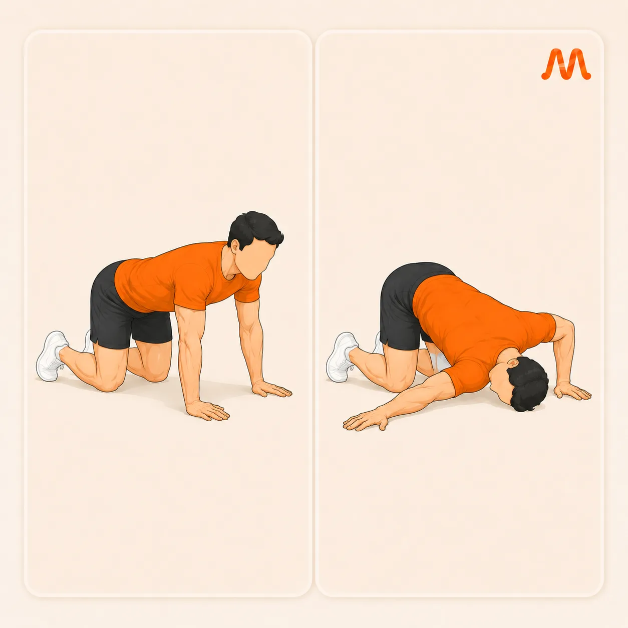 Thread the Needle exercise illustration
