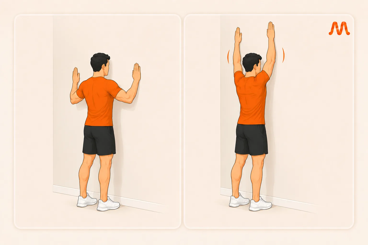 Wall Slide exercise illustration